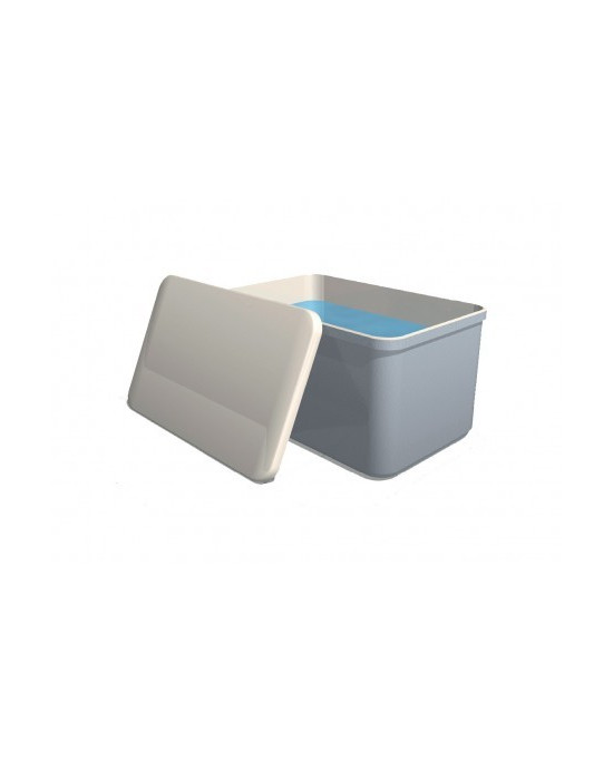 Deposito rectangular con tapa superficie para agua potable de 1000 Litros perfil bajo