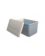 Deposito rectangular con tapa superficie para agua potable de 1000 Litros reforzado