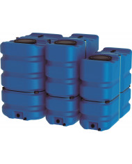 Lote de 12 Depositos modulares base rectangular para agua potable de 2000 Litros