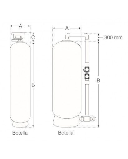 Filtros automáticos de sílex y antracita con Válvula TM75