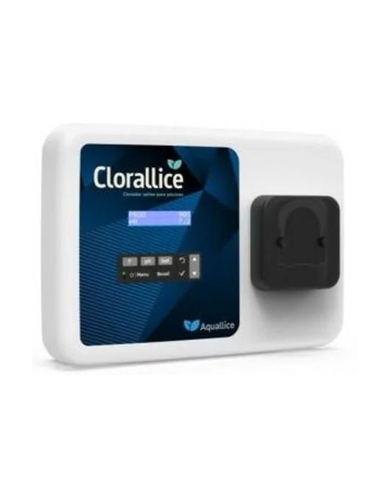 Clorador Salino CLORALLICE, duo con control de pH, produccion 20 gr/hora